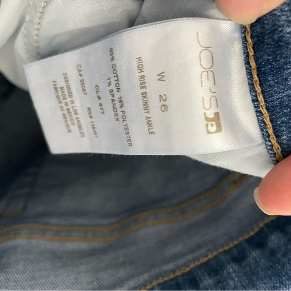 Joe’s, High Rise Skinny Ankle Jeans, Size 26 - Picture 8 of 10